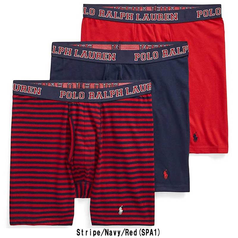 POLO RALPH LAUREN(ポロ ラルフローレン)ボクサーパンツ 3枚セット お買い得 パック メンズ 下着 RMBBP3