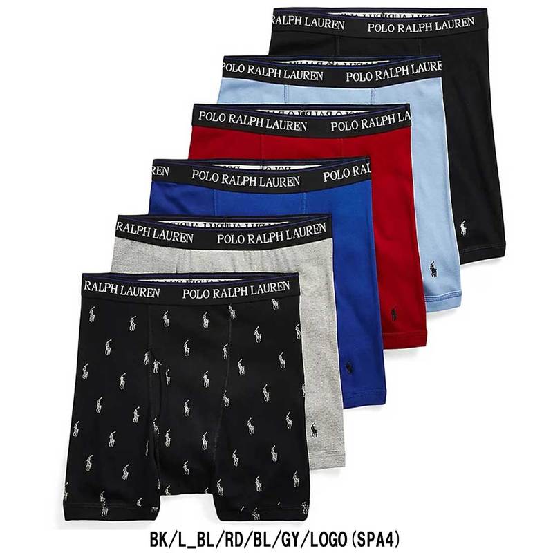 POLO RALPH LAUREN(ポロ ラルフローレン)ボクサーパンツ 6枚セット お買い得 パック メンズ 下着 RCBBP6