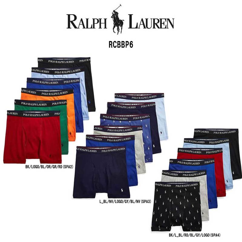 POLO RALPH LAUREN(ポロ ラルフローレン)ボクサーパンツ 6枚セット お買い得 パック メンズ 下着 RCBBP6