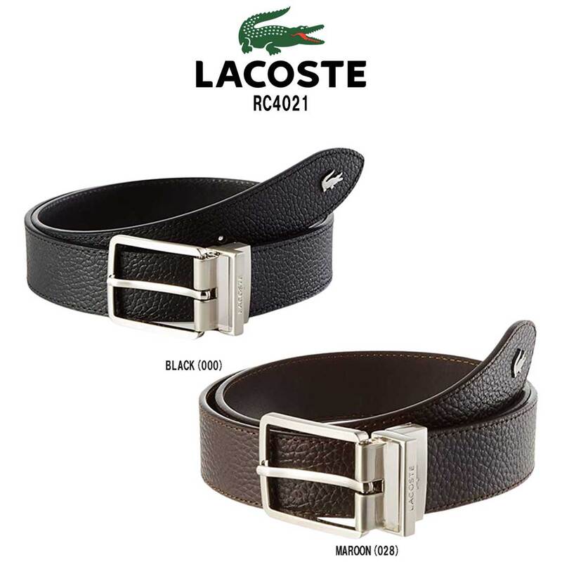 (SALE)LACOSTE(ラコステ)レザー ベルト ビジネス スーツ 牛革 小物 メンズ RC4021