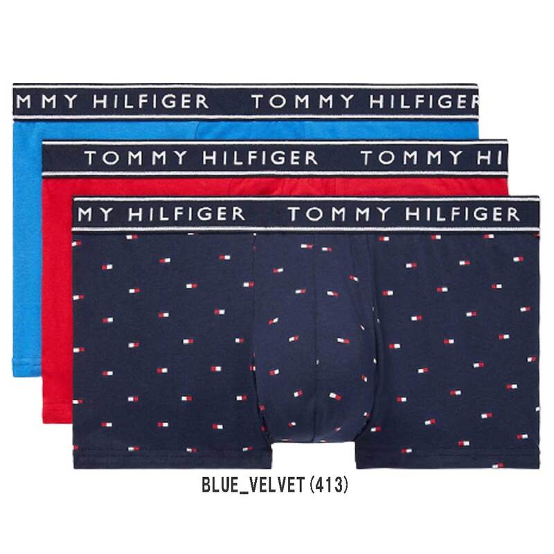 (SALE)TOMMY HILFIGER(トミーヒルフィガー)ショート ボクサーパンツ メンズ アンダーウェア パック 前閉じ 男性 下着 3枚セット 09T4225