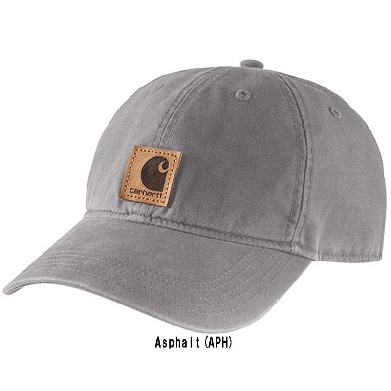 Carhartt(カーハート)キャップ アウトドア コットン 綿100% 帽子 シンプル ロゴ ワンポイント キャンバス メンズ レディース CANVAS CAP 100289