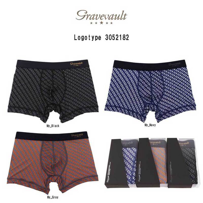 (FINAL SALE)gravevault(グレイブボールト)ショート ボクサーパンツ メンズ 下着 Logotype 3052182