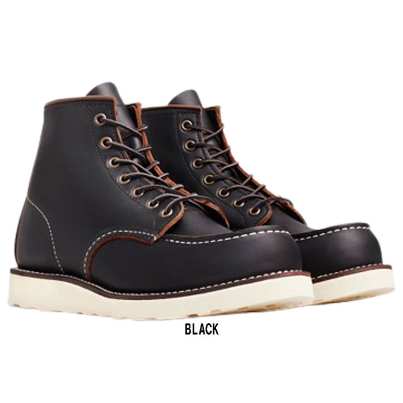 RED WING(レッドウィング)クラシックモック ブーツ 革 レザー レースアップ ブラック 黒 メンズ 革靴 男性用 6-inch CLASSIC MOC #8849