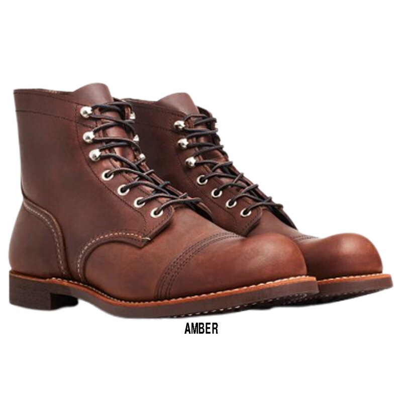 RED WING(レッドウィング)アイアンレンジャー ブーツ 革 レザー アンバー ブラウン メンズ レースアップ 革靴 男性用 6-inch IRON RANGER #8111