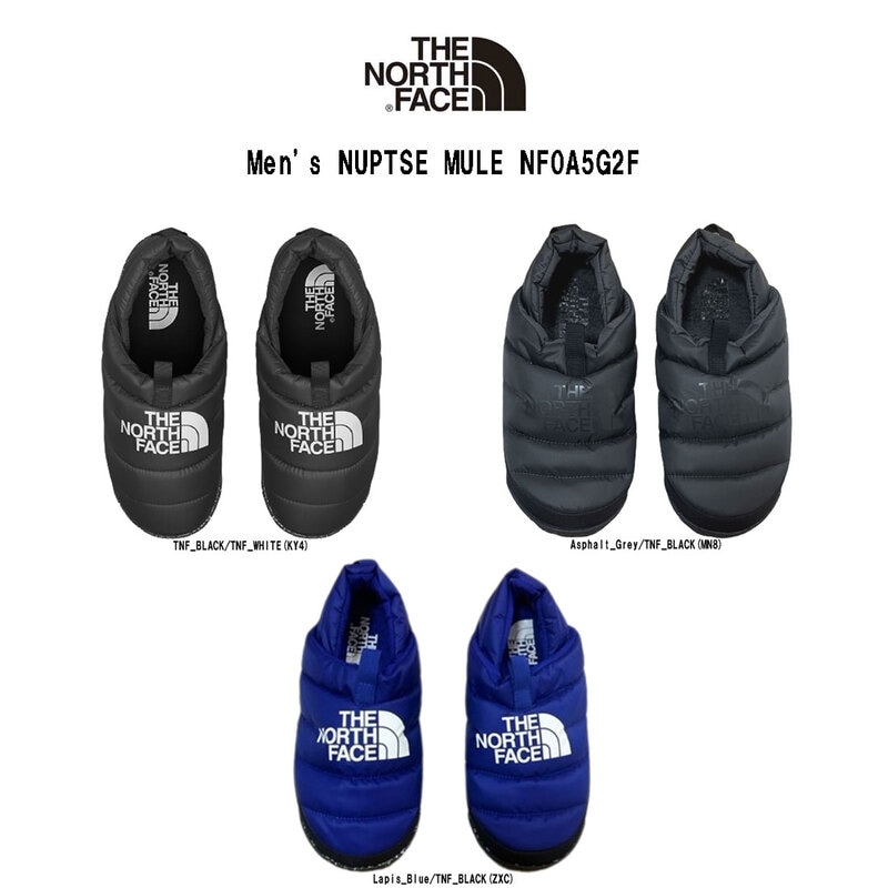 THE NORTH FACE(ザノースフェイス)スリッポン シューズ ヌプシミュール メンズ Men's NUPTSE MULE NF0A5G2F