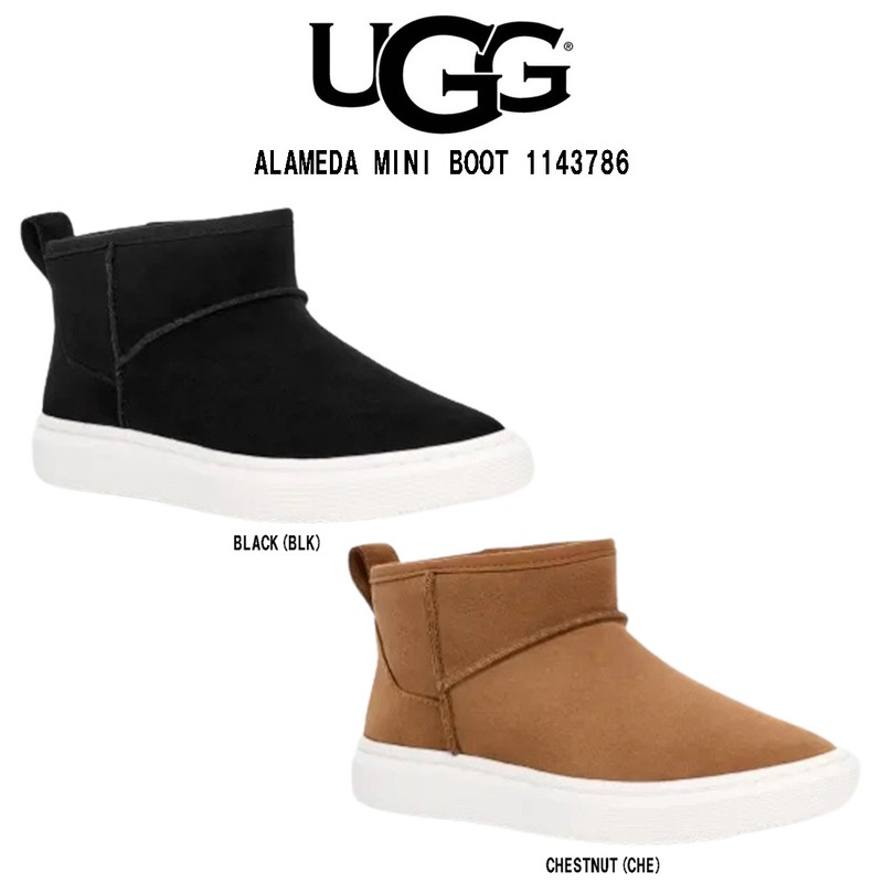 UGG(アグ)レディース アラメダミニ ブーツ シューズ スエード シープスキン ムートン ショート アンクル丈 靴 ギフト ALAMEDA MINI BOOT 1143786