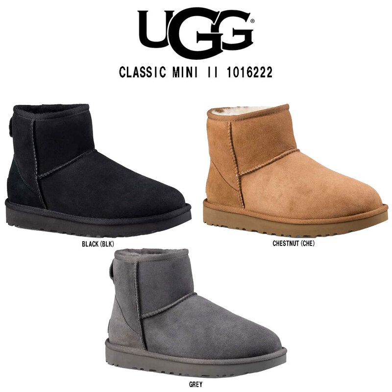 UGG(アグ)レディース クラシックミニ ブーツ ムートン スエード シープスキン ふわふわ ミニ丈 プルタブ 超軽量 W CLASSIC MINI II 1016222