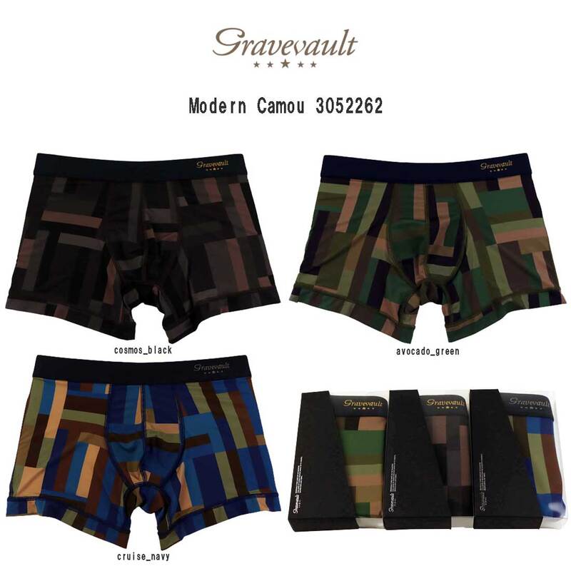 (FINAL SALE)gravevault(グレイブボールト)ショート ボクサーパンツ メンズ 下着  Modern Camou 3052262