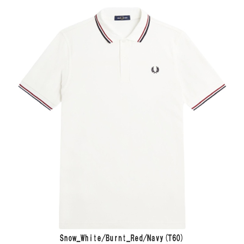FRED PERRY(フレッドペリー)ポロシャツ 半袖 ティップライン レギュラーフィット コットンピケ ロゴ 刺繍 メンズ レディース 定番 TWIN TIPPED M3600