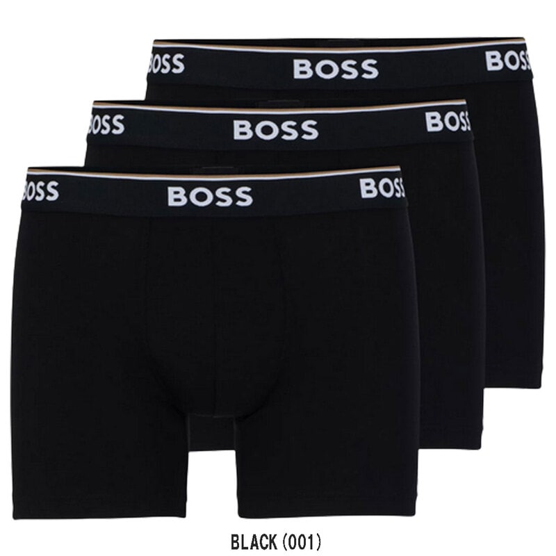 HUGO BOSS(ヒューゴボス)ボクサーパンツ ストレッチコットン 3枚セット 前閉じ 下着 メンズ 50475282