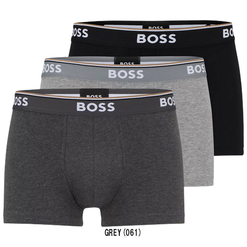 HUGO BOSS(ヒューゴボス)ボクサーパンツ 綿 3枚セット メンズ 下着 前閉じ 50475274