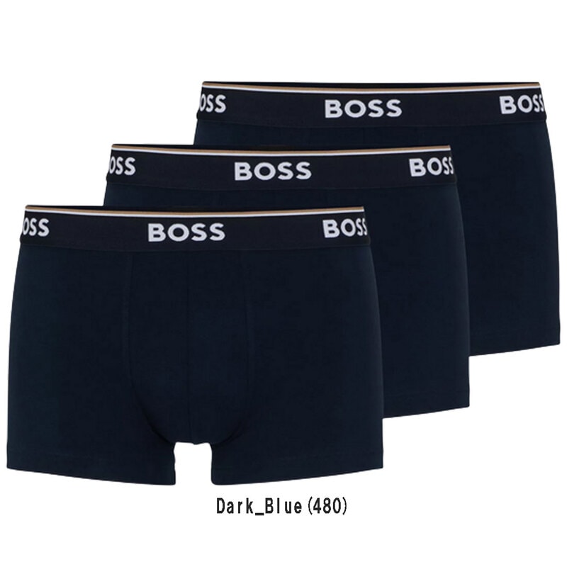 HUGO BOSS(ヒューゴボス)ボクサーパンツ 綿 3枚セット メンズ 下着 前閉じ 50475274
