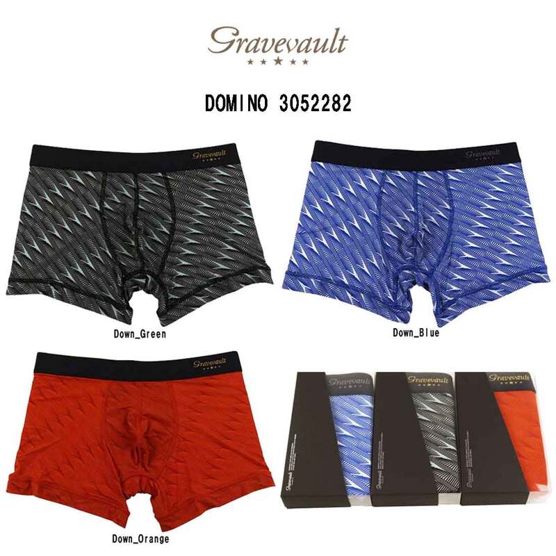 (FINAL SALE)gravevault(グレイブボールト)ショート ボクサーパンツ メンズ 下着  DOMINO 3052282