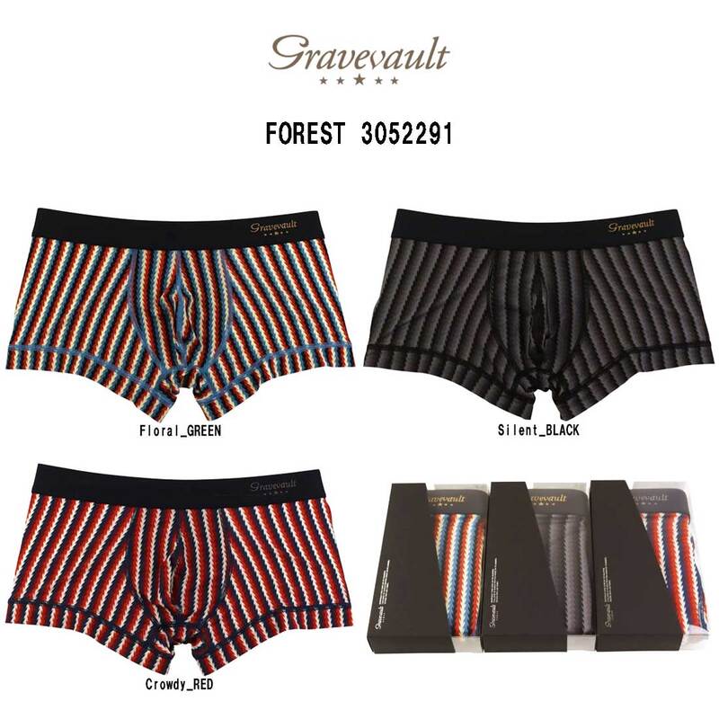 (FINAL SALE)gravevault(グレイブボールト)ローライズ ボクサーパンツ メンズ 下着  FOREST 3052291