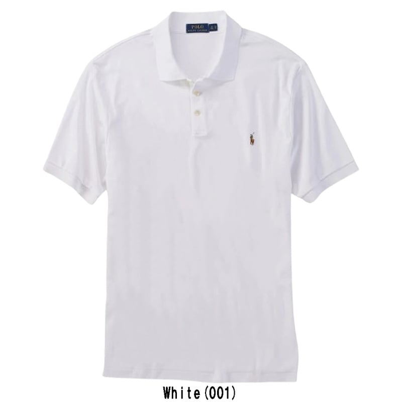 POLO RALPH LAUREN(ポロ ラルフローレン)ポロシャツ 無地 半袖 コットン ポニーロゴ ワンポイント 刺繍 SOFT TOUCH POLO CLASSIC FIT 710666999