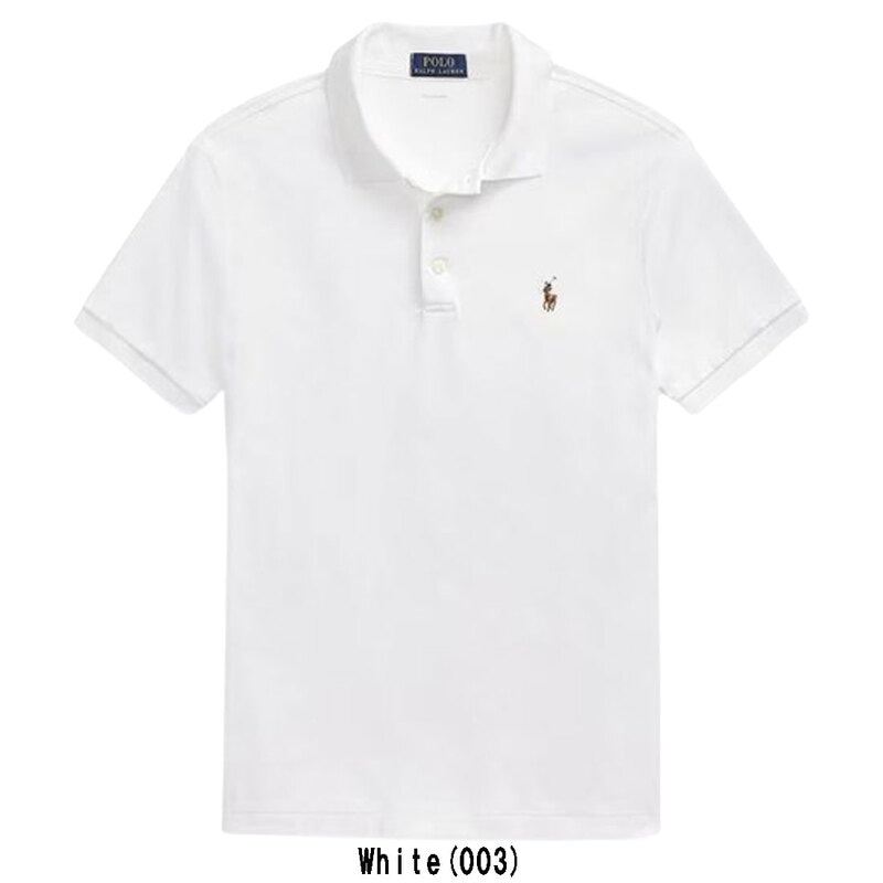 POLO RALPH LAUREN(ポロ ラルフローレン)ポロシャツ 無地 半袖 コットン ポニーロゴ ワンポイント SOFT TOUCH POLO CUSTOM SLIM FIT 710713130