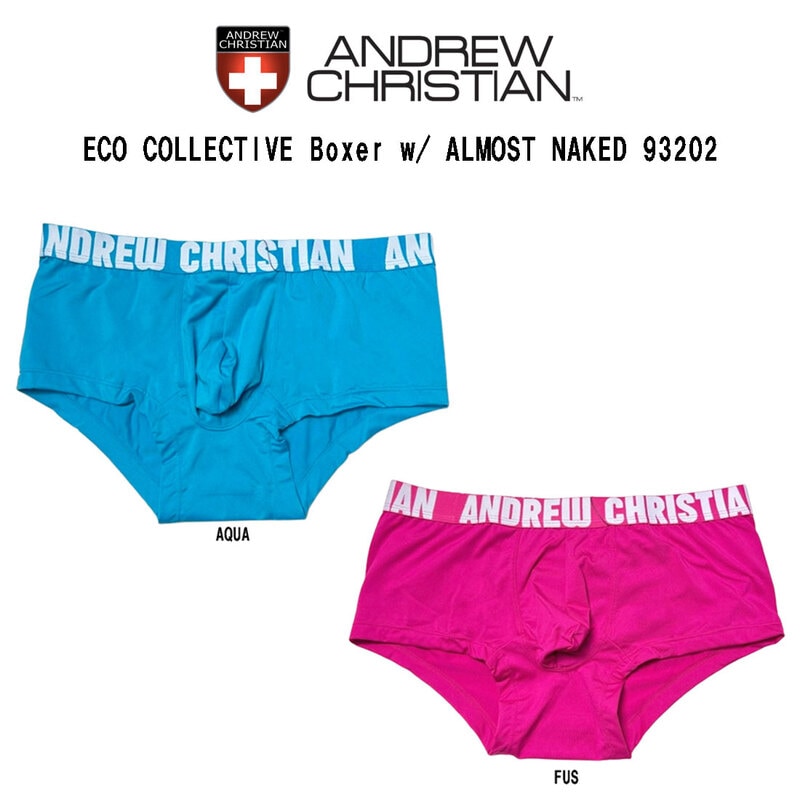 (SALE)ANDREW CHRISTIAN(アンドリュークリスチャン)ボクサーパンツ アンダーウェア セクシー エコ メンズ 下着 男性用 ECO COLLECTIVE Boxer 93202