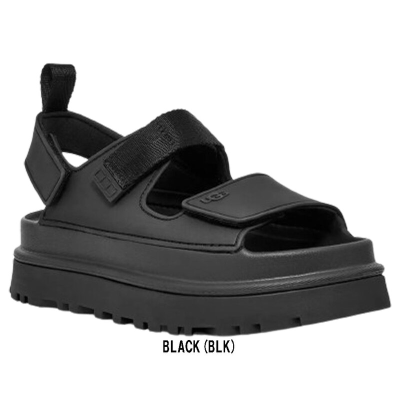 (SALE)UGG(アグ)レディース ゴールデングロウ サンダル ストラップ 厚底 プラットフォーム マジックテープ 調節可能 EVA 快適 軽量 W GOLDENGLOW 1152685