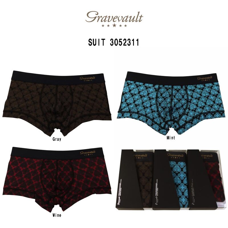 (SALE)gravevault(グレイブボールト)ローライズ ボクサーパンツ メンズ 下着  SUIT 3052311