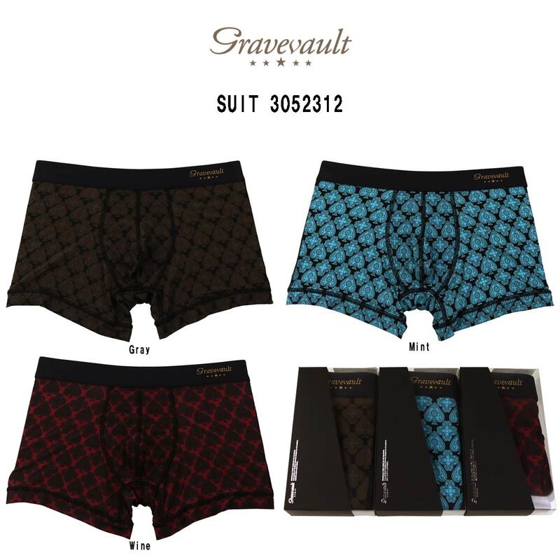 (SALE)gravevault(グレイブボールト)ショート ボクサーパンツ メンズ 下着  SUIT 3052312