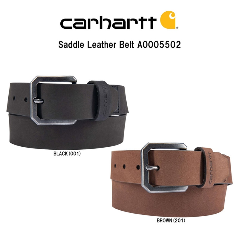 (SALE)Carhartt(カーハート)ベルト サドル レザー フルグレイン 本革 牛革 ギフト カジュアル シンプル 男性用 メンズ Saddle Leather Belt A0005502