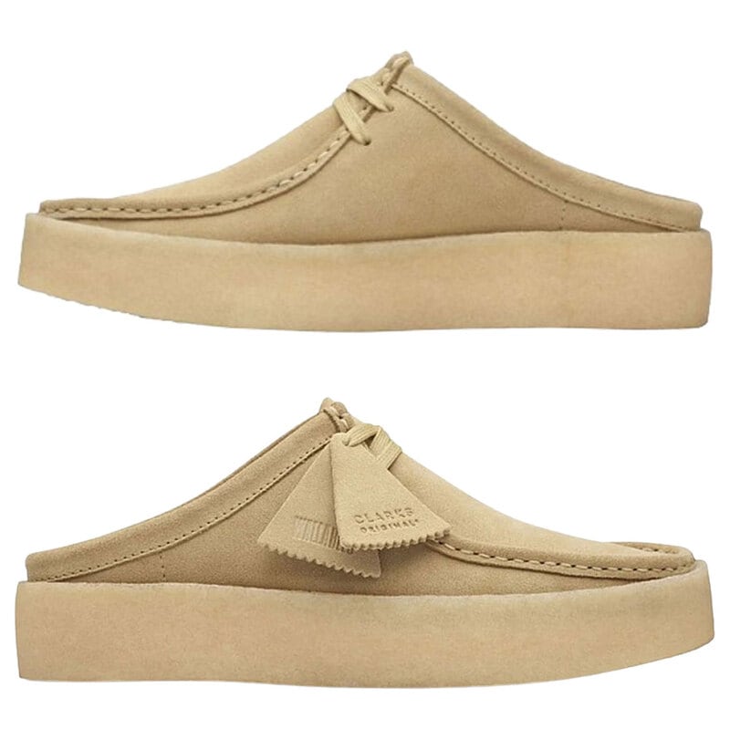 憧れの CLARKS(クラークス)ワラビー カップ シューズ ミュール ロー 靴