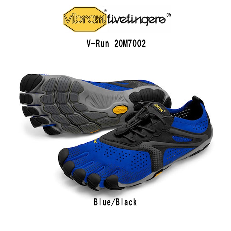 Vibram FiveFingers(ビブラムファイブフィンガーズ)メンズ 五本指 シューズ ランニング ウォーキング トレーニング 運動靴 ブルー V-Run 20M7002