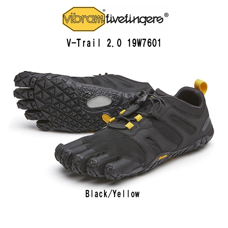 Vibram FiveFingers(ビブラムファイブフィンガーズ)レディース 五本指 シューズ トレイルラン トレッキング ブラック 女性用 V-Trail 2.0 19W7601