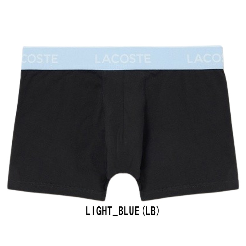 (SALE)LACOSTE(ラコステ)バラ売り 単品 1枚 お試し 試着用 箱無し ボクサーパンツ ショート 前閉じ コットン ストレッチ メンズ 男性用 下着 5H3401