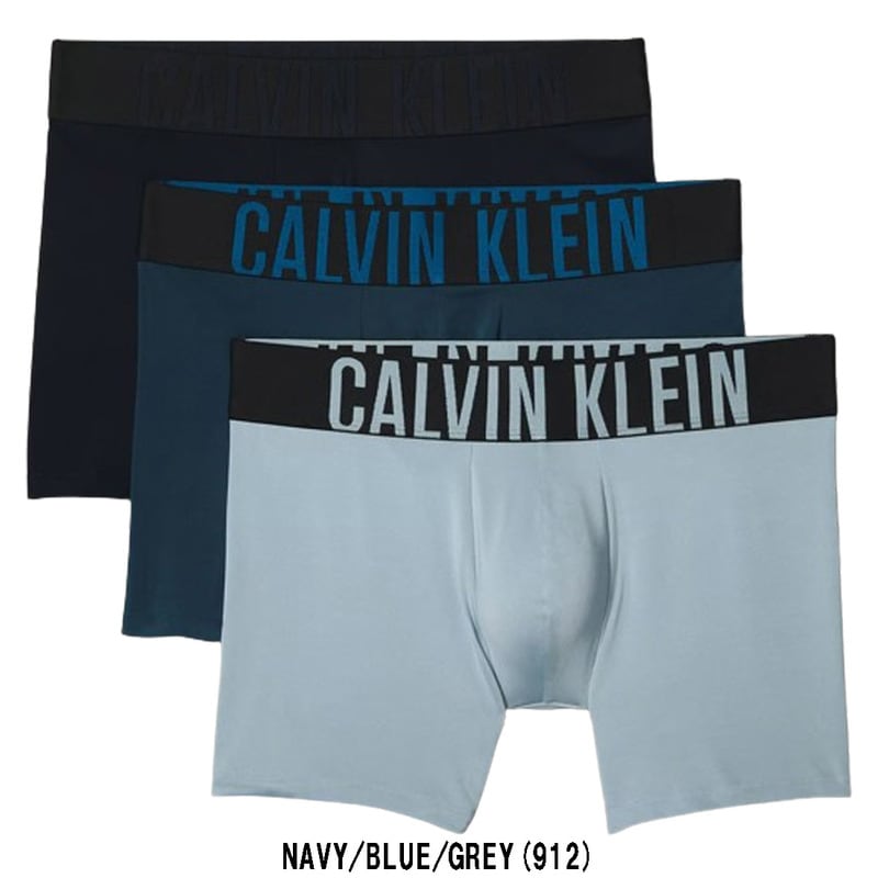 Calvin Klein(カルバンクライン)ck ボクサーブリーフ ボクサーパンツ 前閉じ 3枚組 セット ロゴ インテンスパワー メンズ 男性用 下着 Intense Power NB3612