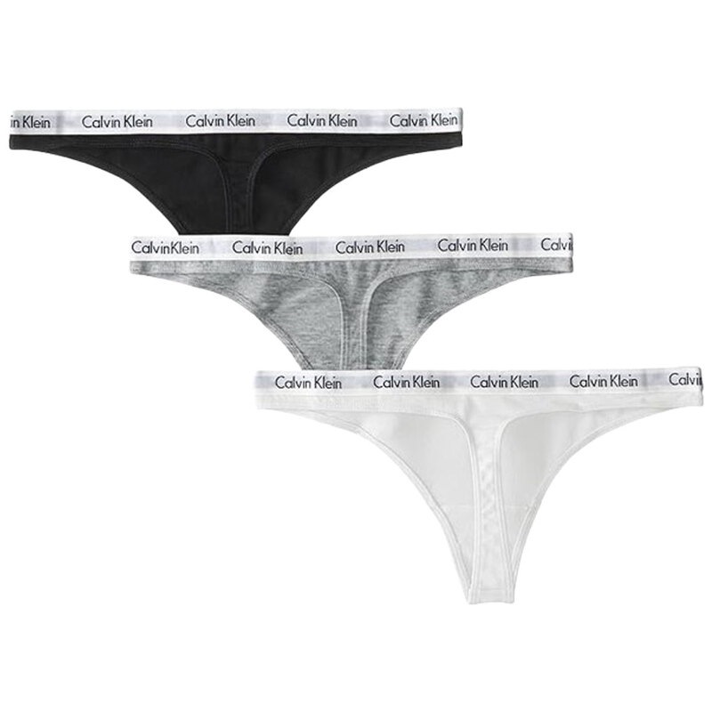 Calvin Klein(カルバンクライン)ck Tバック ビキニ アンダーウェア 3枚セット アソート コットン お買い得 レディース インナー 女性用 下着 QD3587