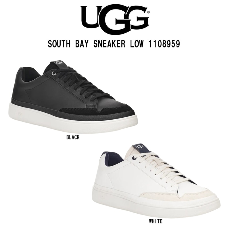 UGG(アグ)メンズ サウスベイ スニーカー ロー シューズ ローカット レザー ロゴ シンプル カジュアル 男性用 靴 M SOUTH BAY SNEAKER LOW 1108959