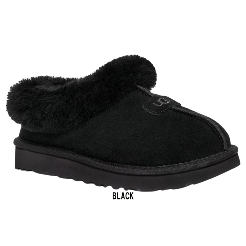 UGG(アグ)レディース タゼット スリッポン クロッグ ムートン ボア スリッパ スエード ふわふわ 厚底 シューズ ロゴ ルームシューズ W TAZZETTE 1134810