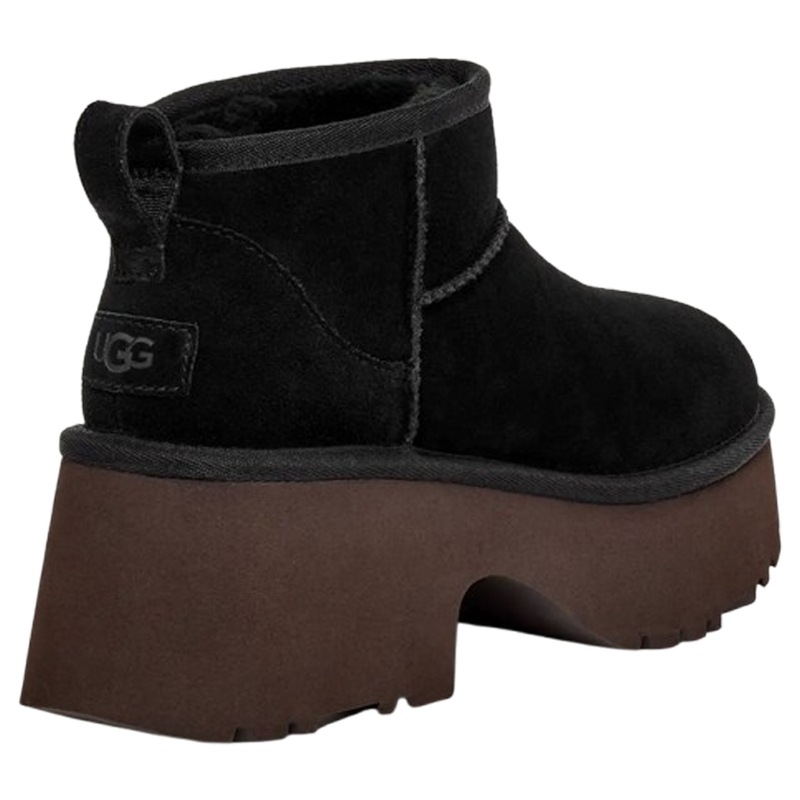UGG(アグ)レディース クラシック ウルトラ ミニ ニュー ハイツ ブーツ スエード ムートン 厚底 W CLASSIC ULTRA MINI NEW HEIGHTS 1158311