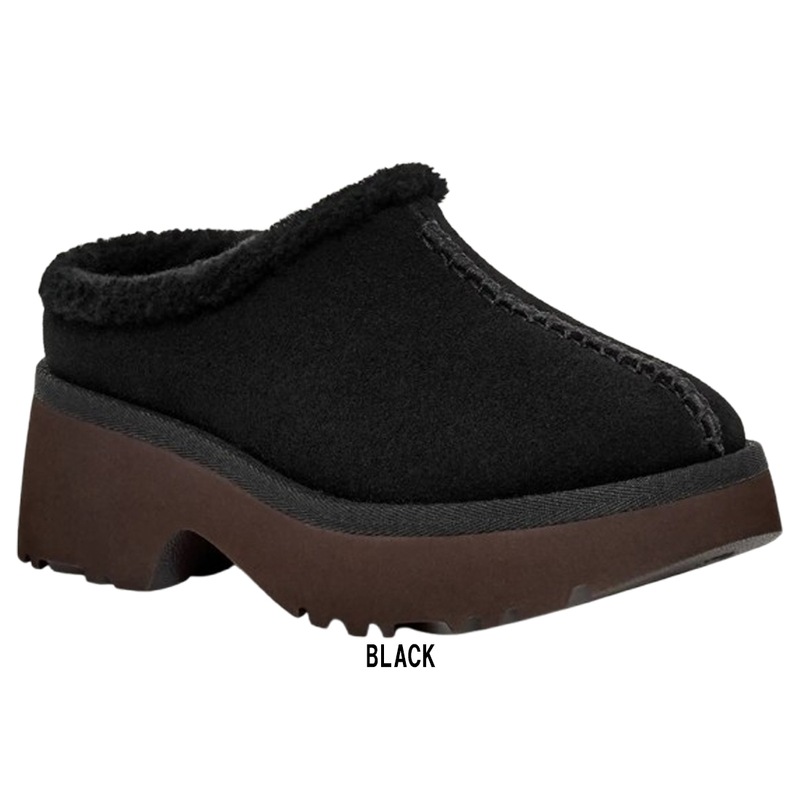 UGG(アグ)レディース ニュー ハイツ コージー クロッグ シューズ スエード ムートン サンダル 厚底 カジュアル W NEW HEIGHTS COZY CLOG 1162510