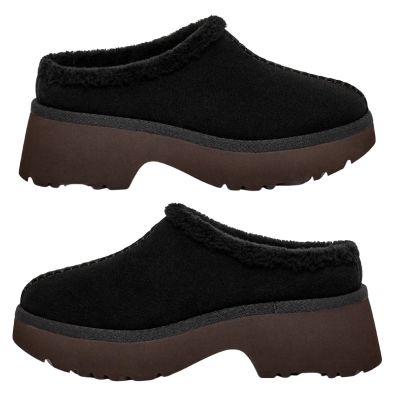 UGG(アグ)レディース ニュー ハイツ コージー クロッグ シューズ スエード ムートン サンダル 厚底 カジュアル W NEW HEIGHTS COZY CLOG 1162510