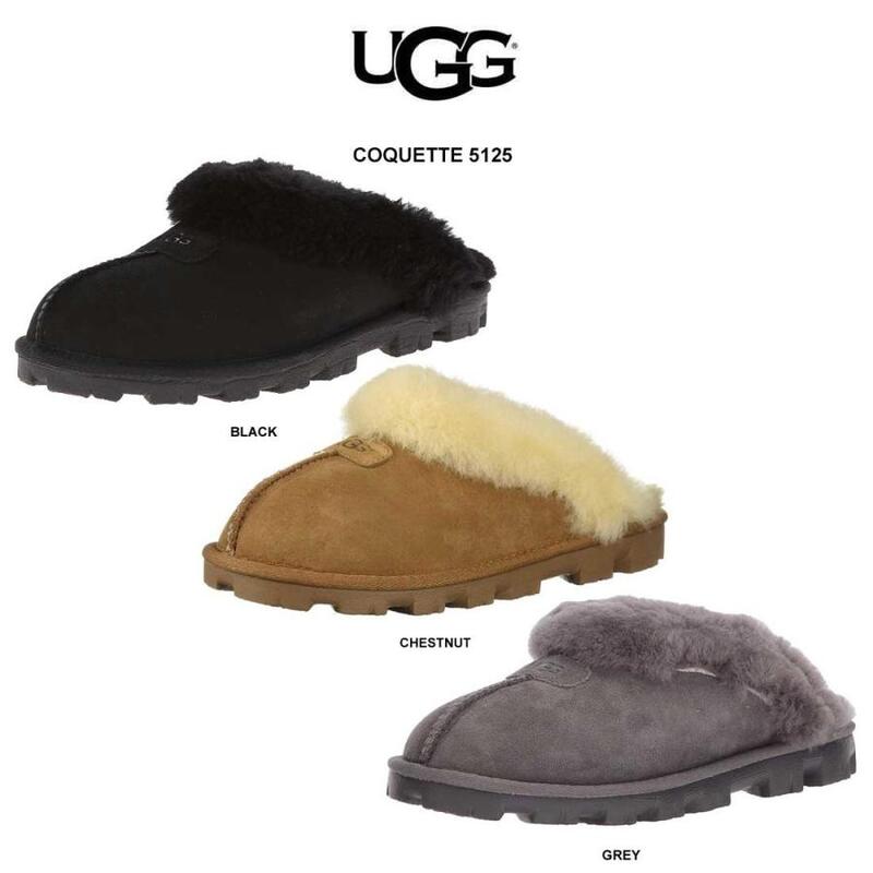 UGG(アグ)レディース コケット ムートン サンダル スリッパ シューズ スエード シープスキン ふわふわ リラックス 屋内 屋外 女性用 W COQUETTE 5125