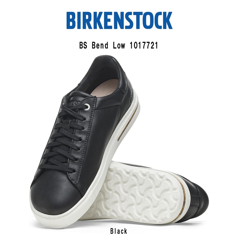 (SALE)BIRKENSTOCK(ビルケンシュトック)ベンド ロー スニーカー シューズ レギュラー レザー ブラック  メンズ レディース ビルケン Bend Low 1017721