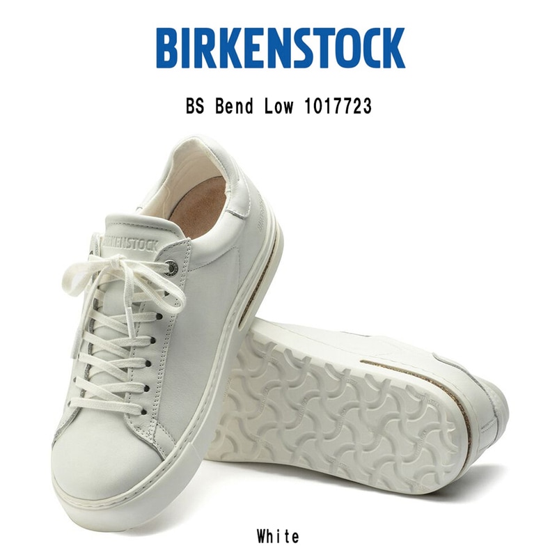 (SALE)BIRKENSTOCK(ビルケンシュトック)ベンド ロー スニーカー シューズ レギュラー レザー ホワイト  メンズ レディース ビルケン Bend Low 1017723
