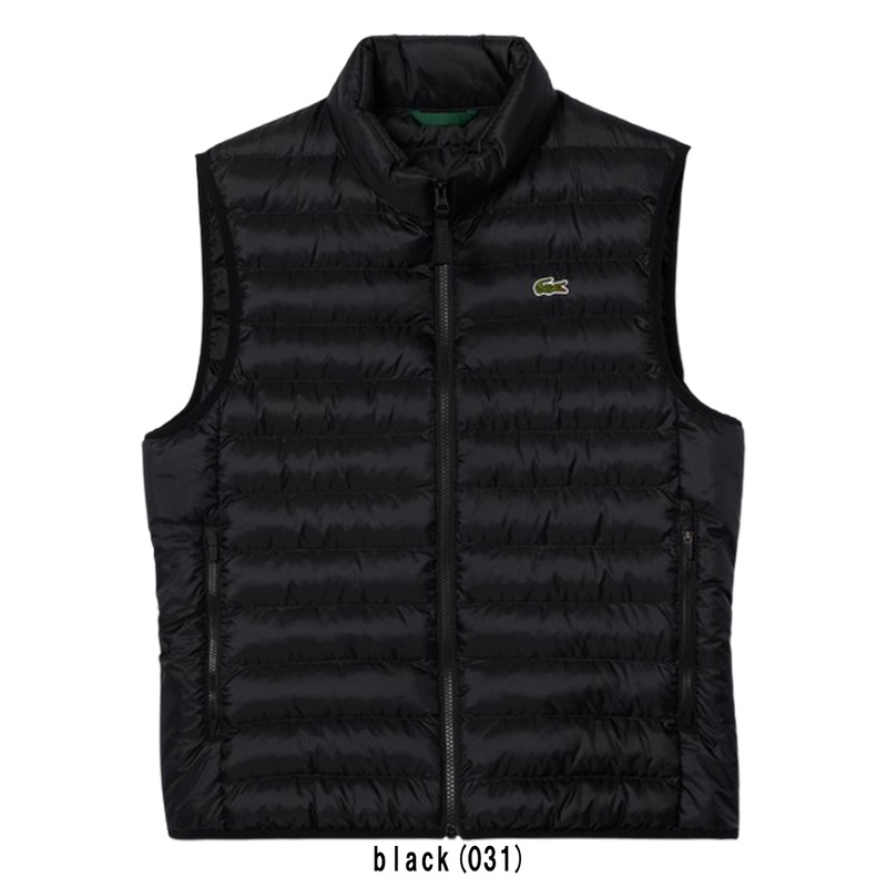 (SALE)LACOSTE(ラコステ)ダウンジャケット ベスト 中綿 アウター ロゴ 軽量 ポケット付き 撥水 Thermore 断熱 ゴルフ スポーツ メンズ 男性用 BH2886