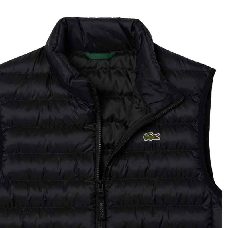 (SALE)LACOSTE(ラコステ)ダウンジャケット ベスト 中綿 アウター ロゴ 軽量 ポケット付き 撥水 Thermore 断熱 ゴルフ スポーツ メンズ 男性用 BH2886