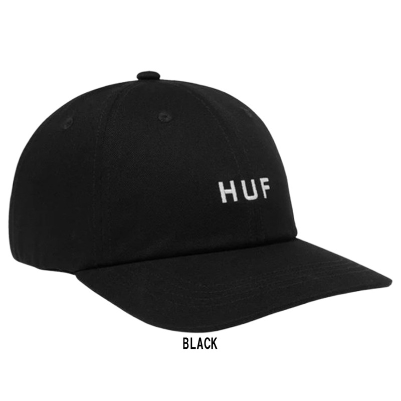 HUF(ハフ)キャップ 帽子 ハット コットン 綿 6パネル ロゴ 刺繍 ストリート スケーター カジュアル 調整可能 ユニセックス メンズ レディース HT00716