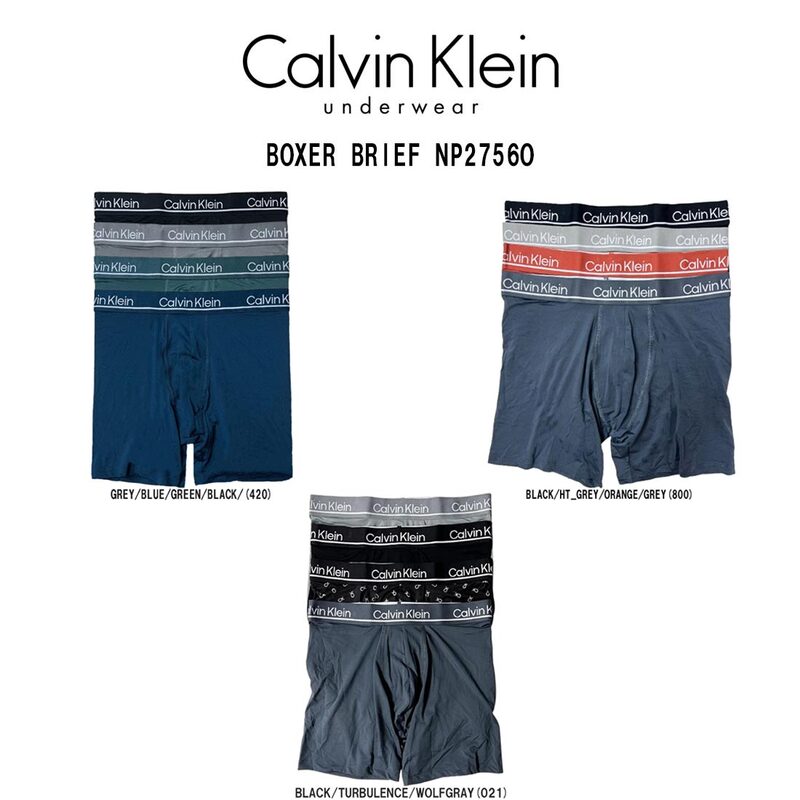 Calvin Klein(カルバンクライン)ck ボクサーパンツ ボクサーブリーフ マイクロファイバー 4枚セット アンダーウェア メンズ 男性用 下着 NP2756O