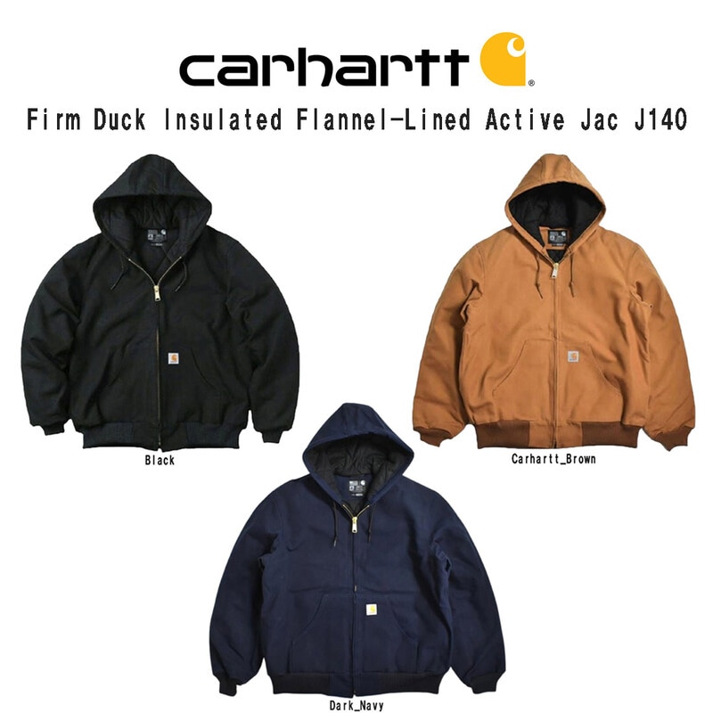 Carhartt(カーハート)アクティブジャケット アウター コットンダック ジャケット キルティング ルーズフィット 防寒 大きめ メンズ 106673 J140