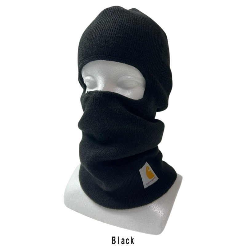 (SALE)Carhartt(カーハート)フェイスマスク スキーマスク バラクラバ ニットキャップ 目出し帽 帽子 ネックウォーマー ニット ロゴ メンズ AH4485 104485