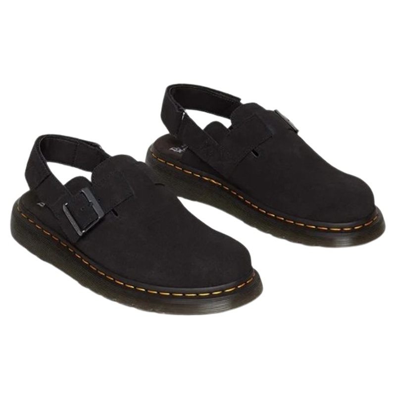 (SALE)Dr.Martens(ドクターマーチン)ジョージ スエード スリングバック ミュール サンダル シューズ ブラック 革靴 レディース メンズ Jorge II 31563001