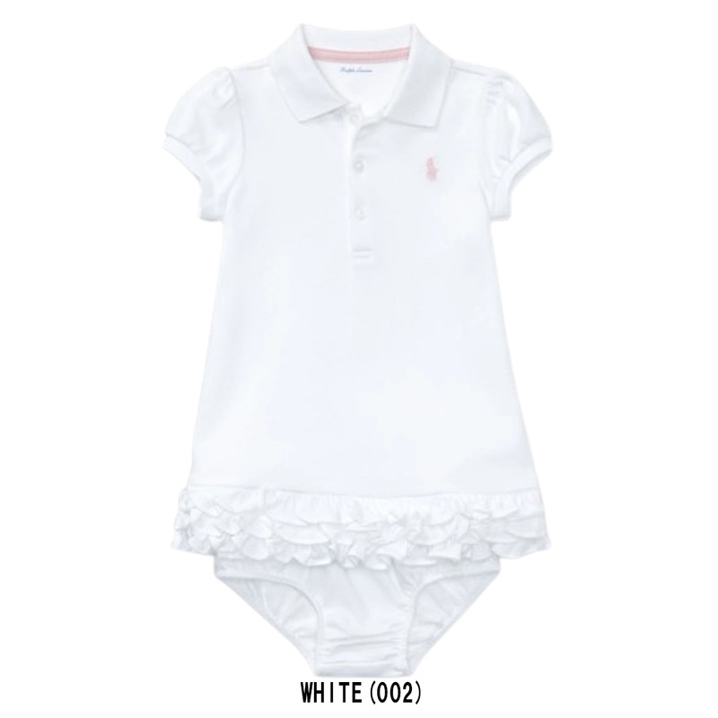 POLO RALPH LAUREN(ポロ ラルフローレン)ロンパース ワンピース ブルマ フリル コットン ベビー 赤ちゃん 男の子 女の子 ギフト お祝い プレゼント 310532491