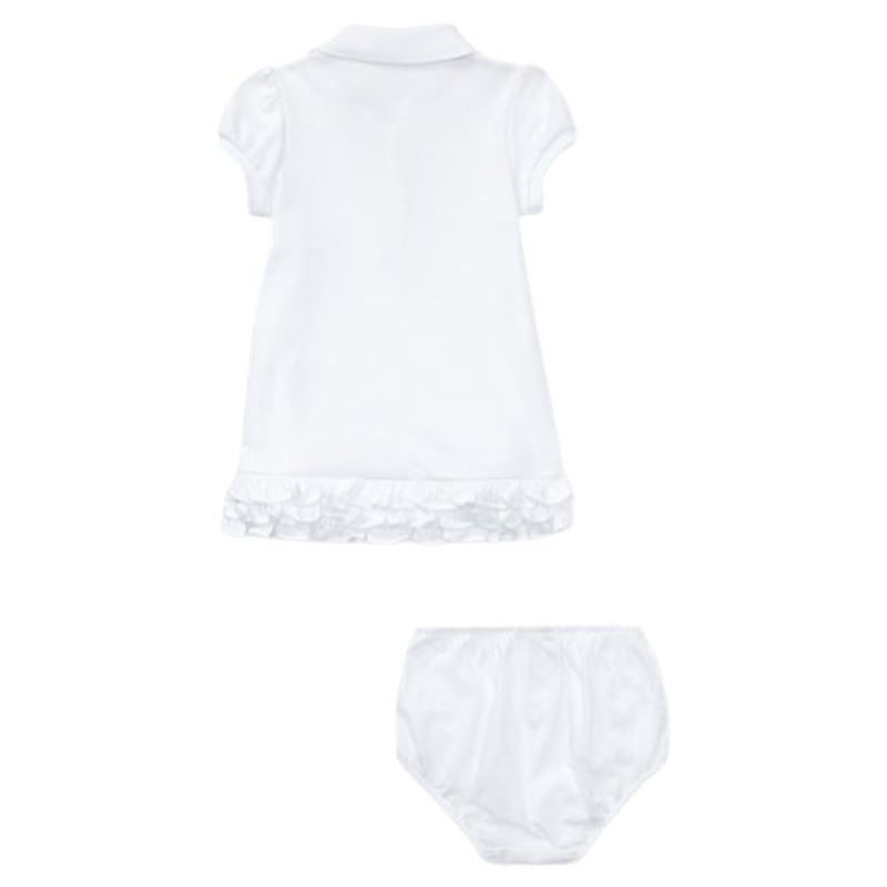 POLO RALPH LAUREN(ポロ ラルフローレン)ロンパース ワンピース ブルマ フリル コットン ベビー 赤ちゃん 男の子 女の子 ギフト お祝い プレゼント 310532491