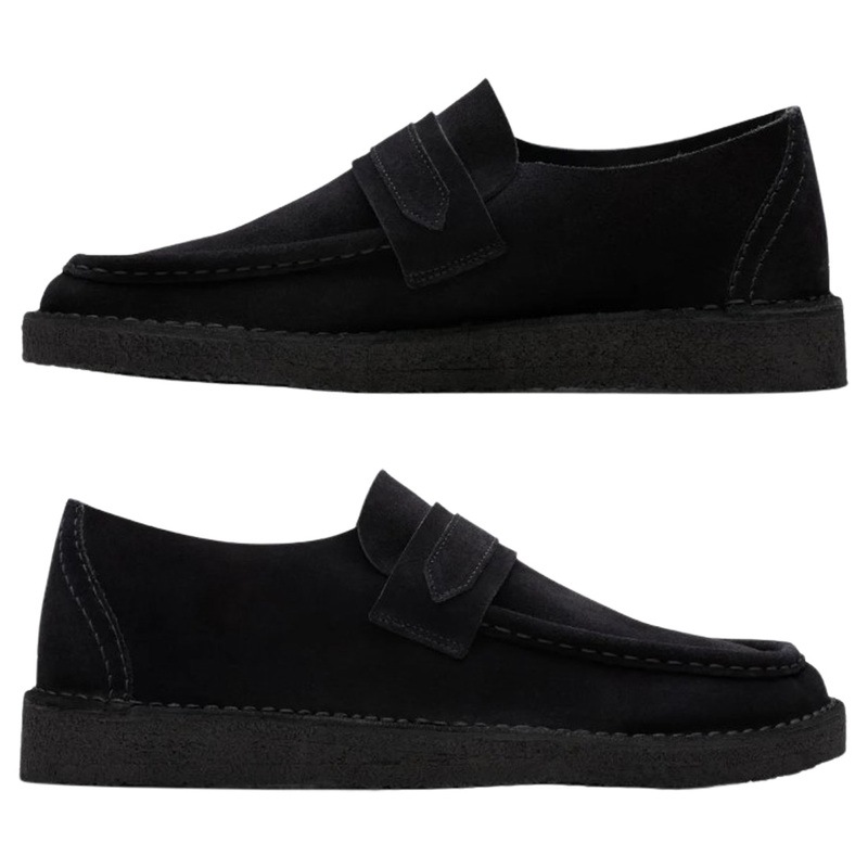 CLARKS(クラークス)ローファー シューズ ブラック スエード ノマド カジュアル メンズ 男性用 Nomad Loafer 26178111